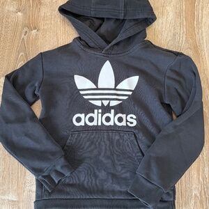 Adidas youth size XS hoodie sweatshirt black